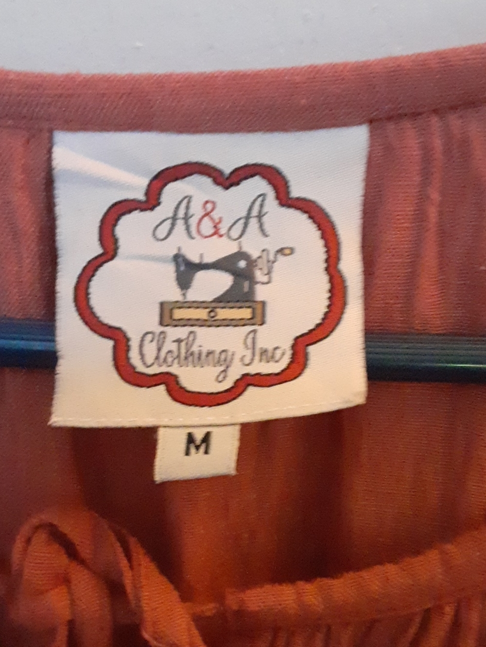 Embroidered Peasant Tunic Top - Dusty Rose with White & Red Floral Embroidery - Picture 9 of 13